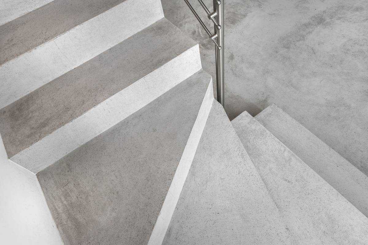 Concrete Contractors Tulsa OK 33395426 Grey Microcement Stairs
