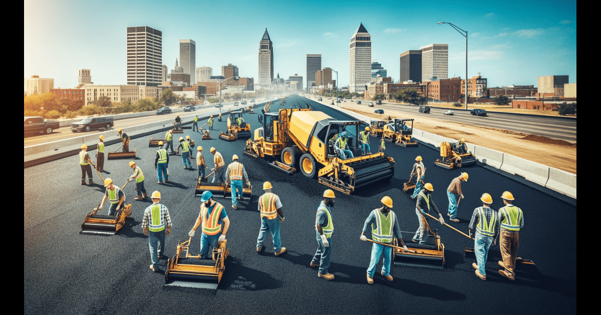 asphalt parking lot paving in tulsa ok