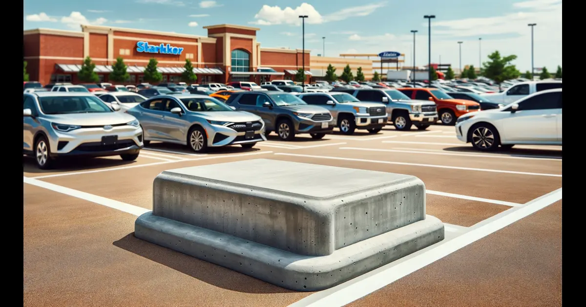 cement parking stops in tulsa