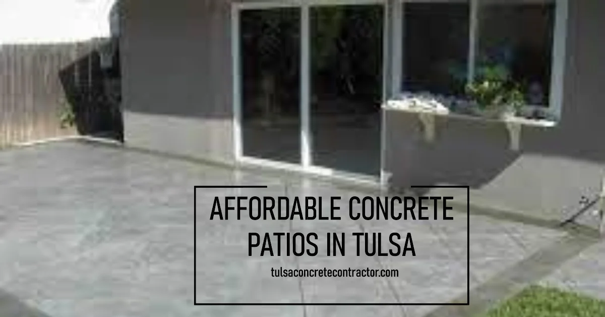 cheap concrete patio installation in tulsa