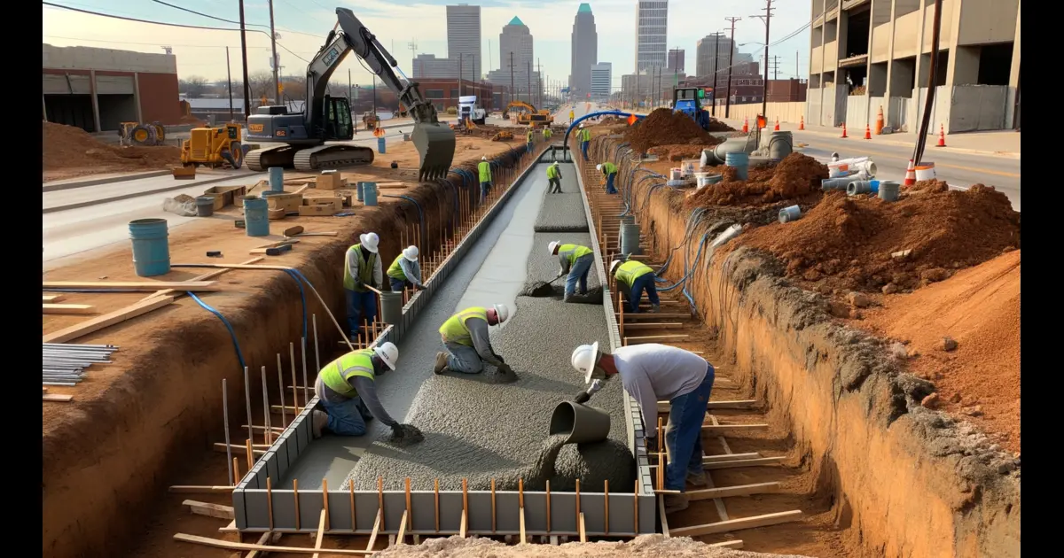 concrete parking curbs