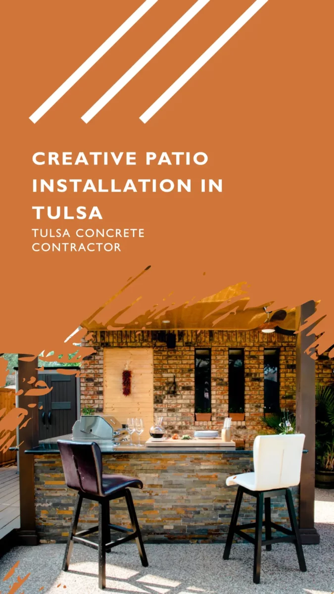 Creative patio installation in Tulsa