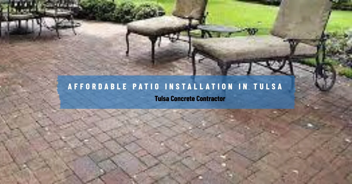 patio installation on a budget in ok