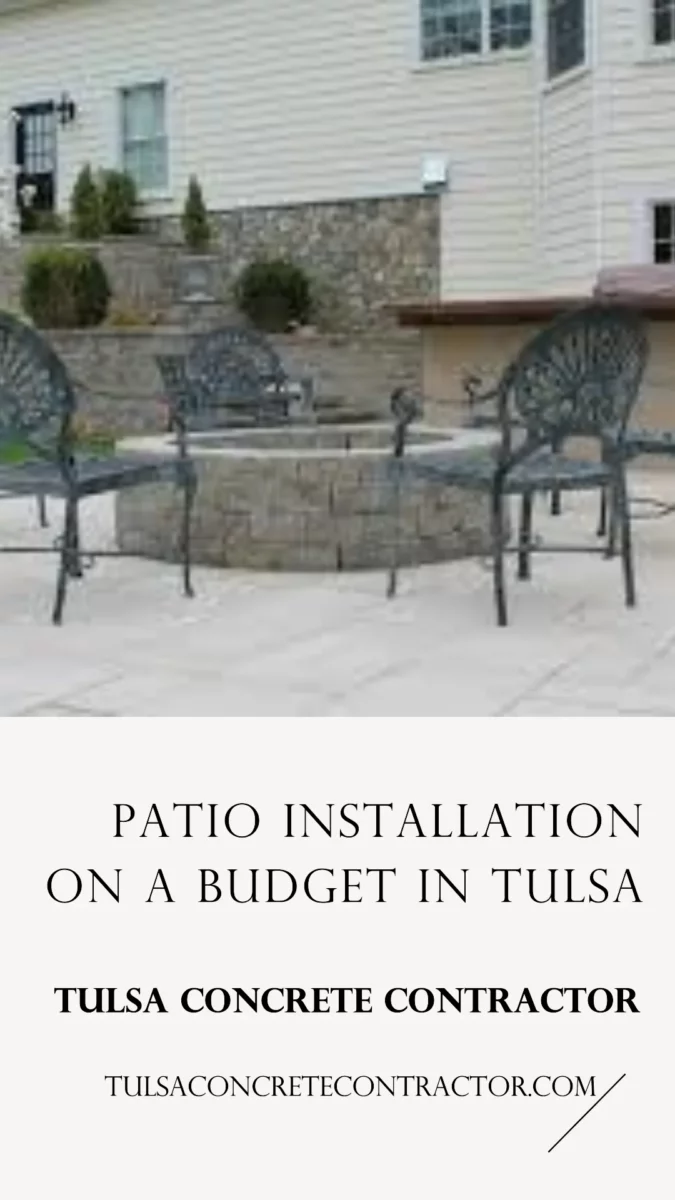patio installation on a budget