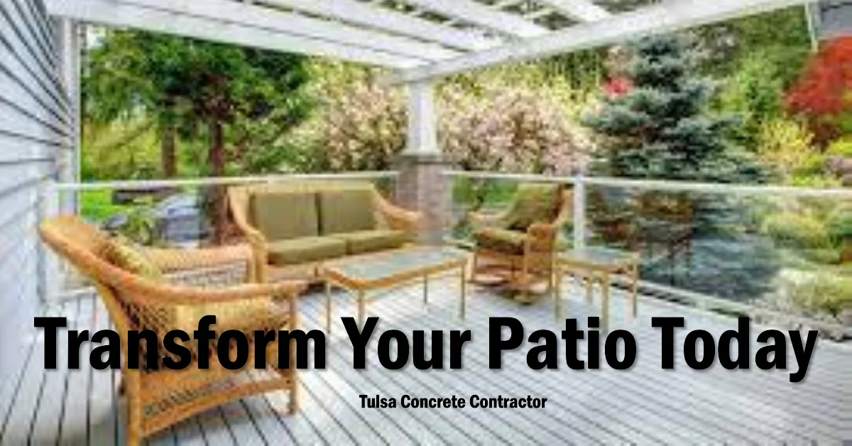 Transform your patio with professional patio remodeling services in Tulsa.